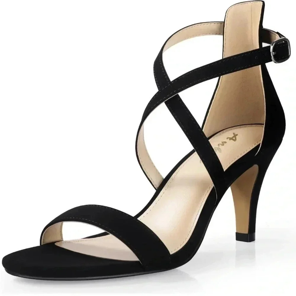 Black Strappy Heels